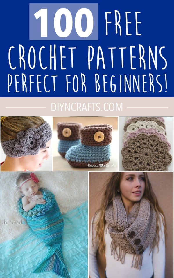 Collage photo of the crochet patterns.