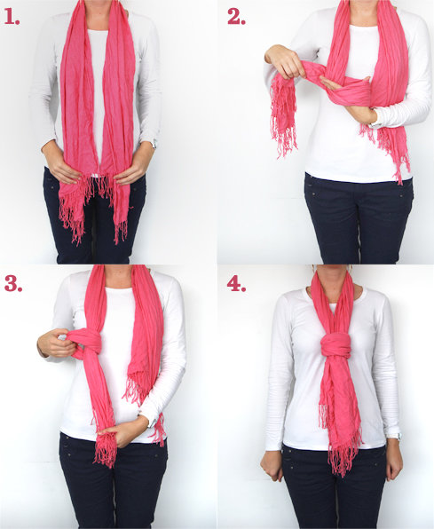 Knotted scarf how to