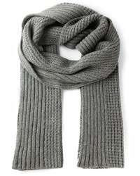 Grey Knit Scarf