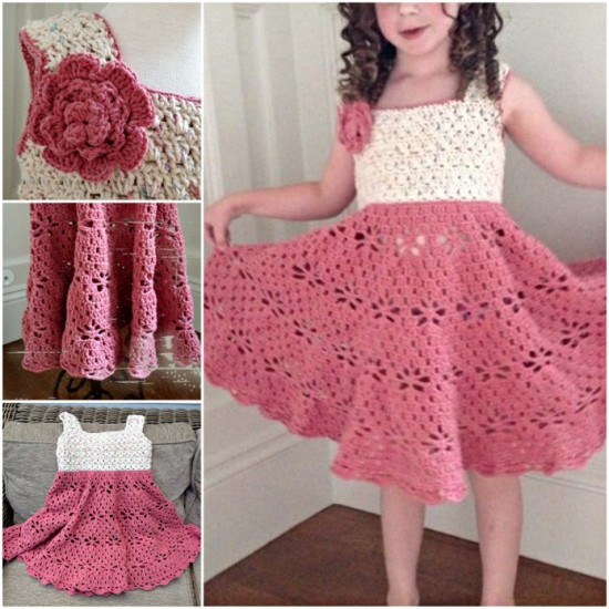 Little-Girls-Vintage-Crochet-Dress--wonderfuldiy