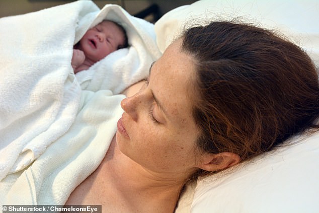 A husband has been left devastated after his wife kicked him out the delivery room while she gave birth (stock image)