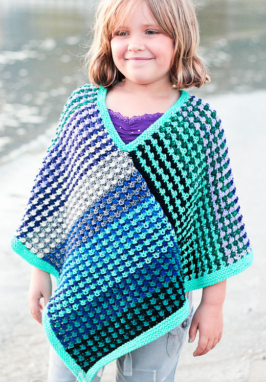 Free Knitting Pattern for Ice Queen Poncho