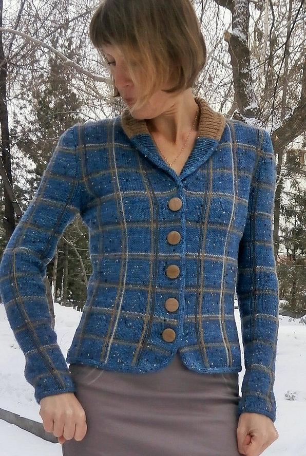 Free Knitting Pattern for Lady Boss Jacket