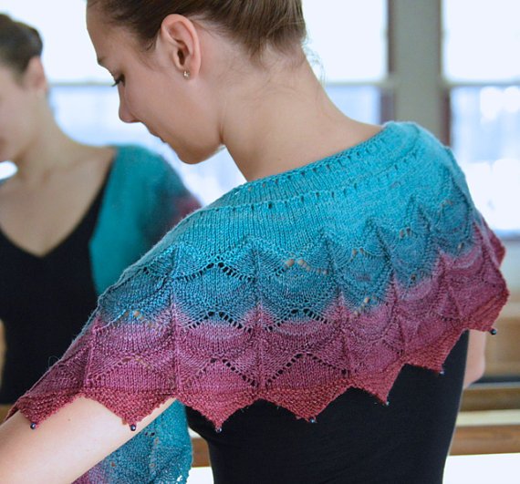 Knitting pattern for Morgentau shawl