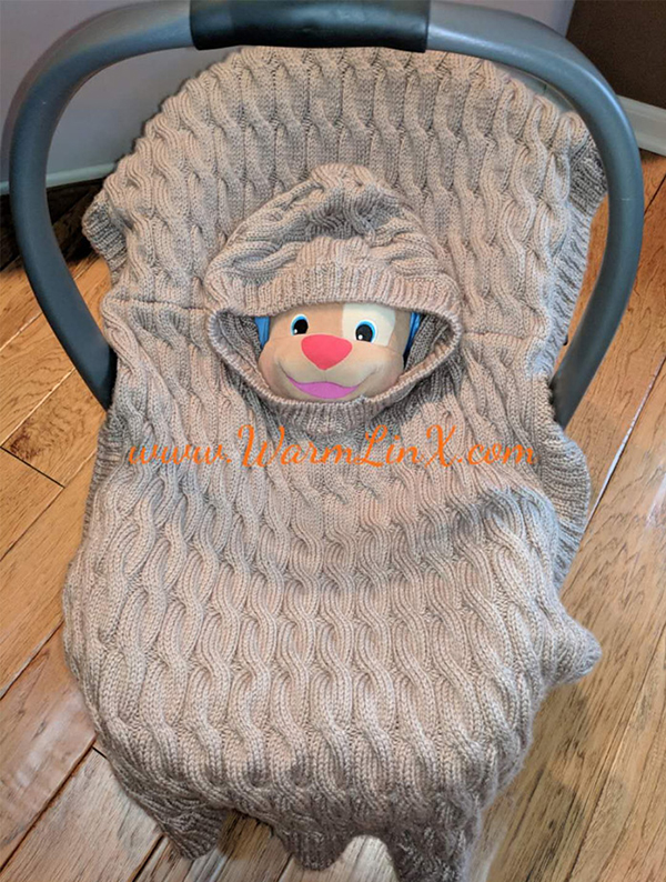 Free Knitting Pattern for Baby Poncho Blanket