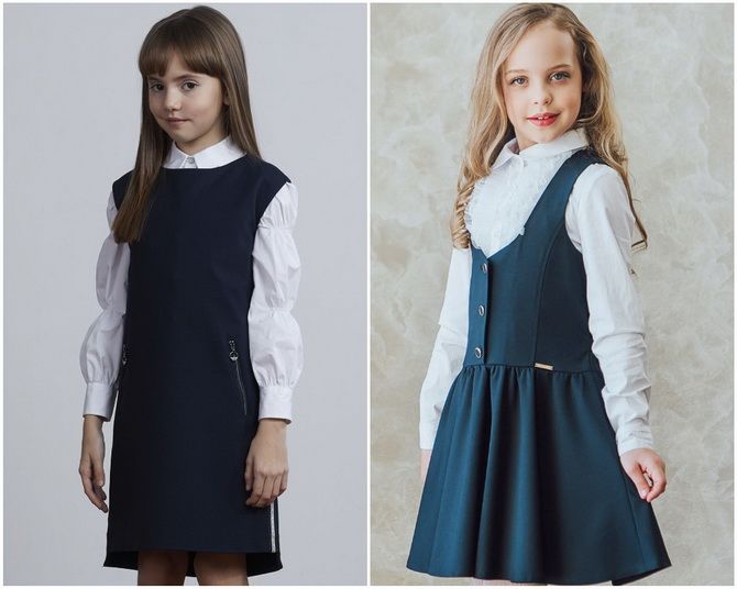 Модная школьная форма для девочек: стильные фото 2020-2021 года 11
