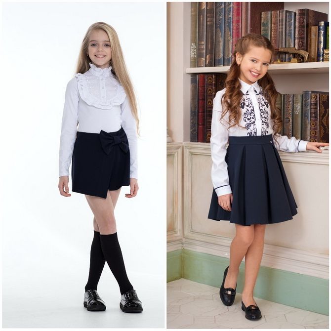 Модная школьная форма для девочек: стильные фото 2020-2021 года 15