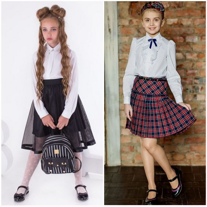 Модная школьная форма для девочек: стильные фото 2020-2021 года 16