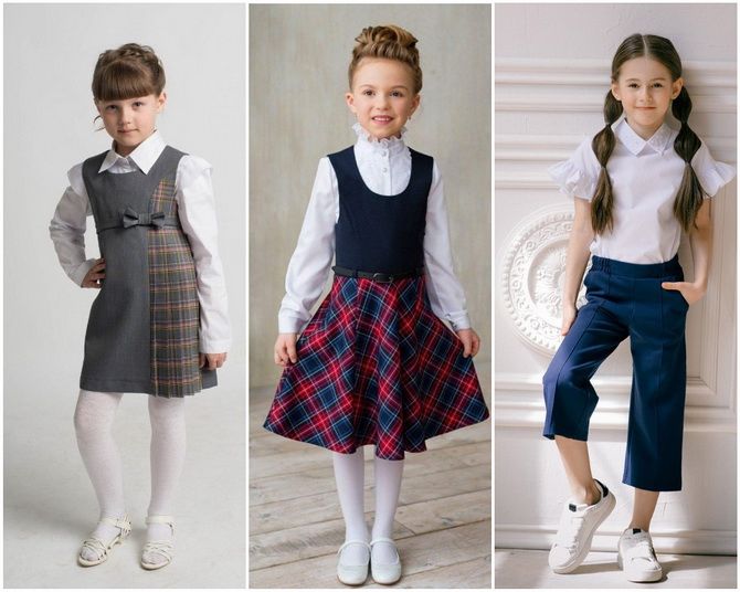 Модная школьная форма для девочек: стильные фото 2020-2021 года 3