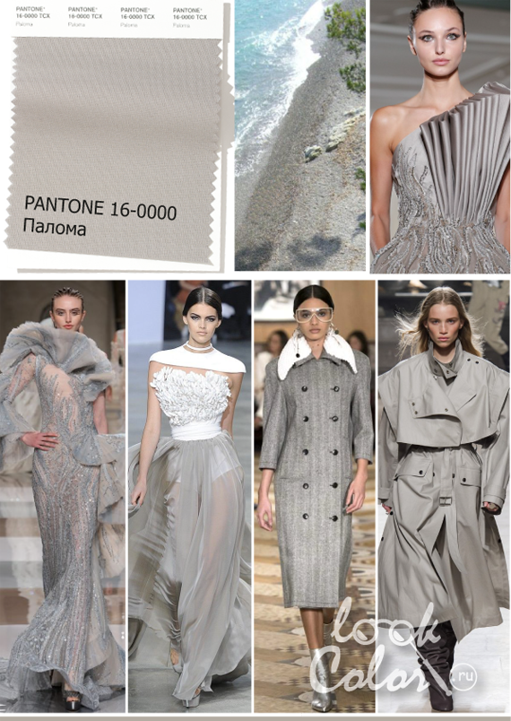 Модный светло-серый PANTONE 16-0000 Палома