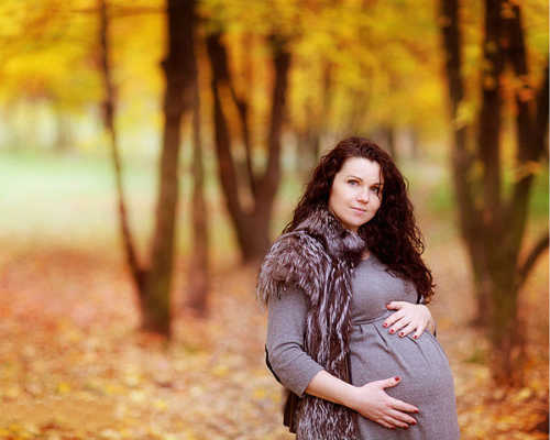 Золотая осени: фотосессия для беременных 5