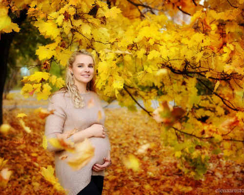 Краски осени: фотосессия для беременных 7
