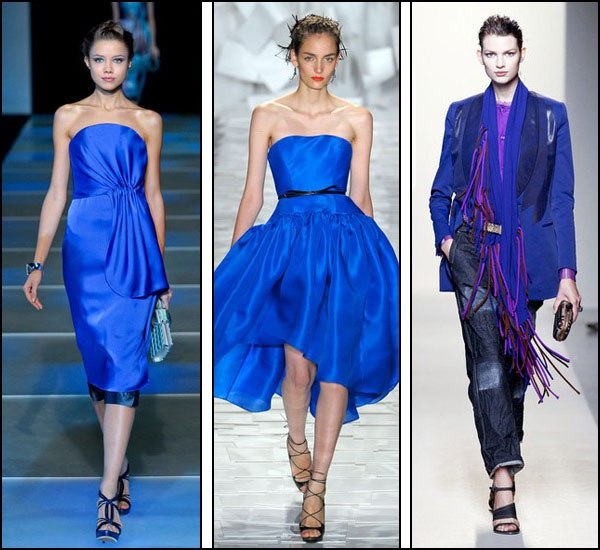 Модная синяя одежда