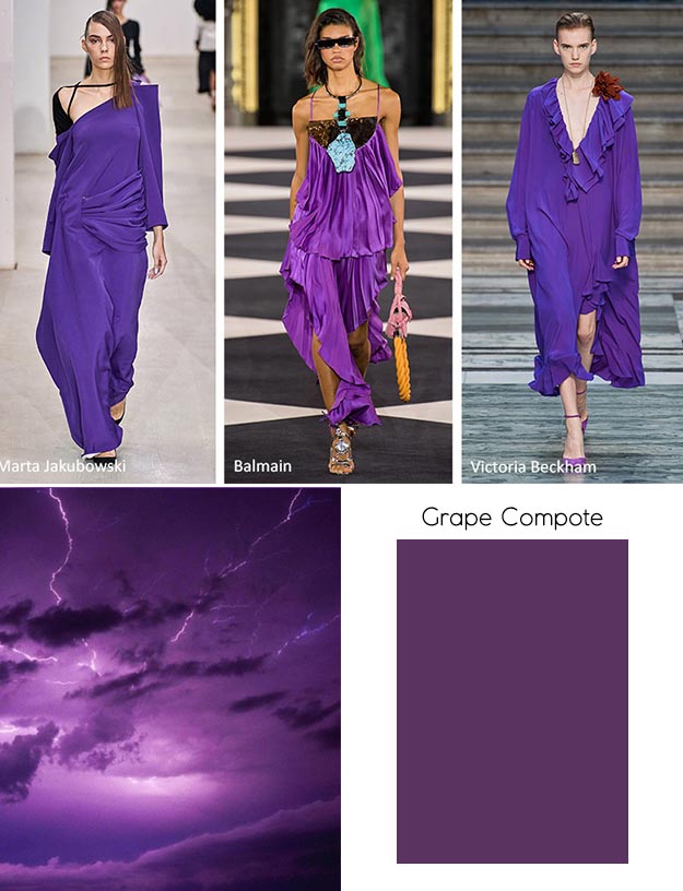 модный цвет весны лета 2020 Grape Compote (Виноградный компот)