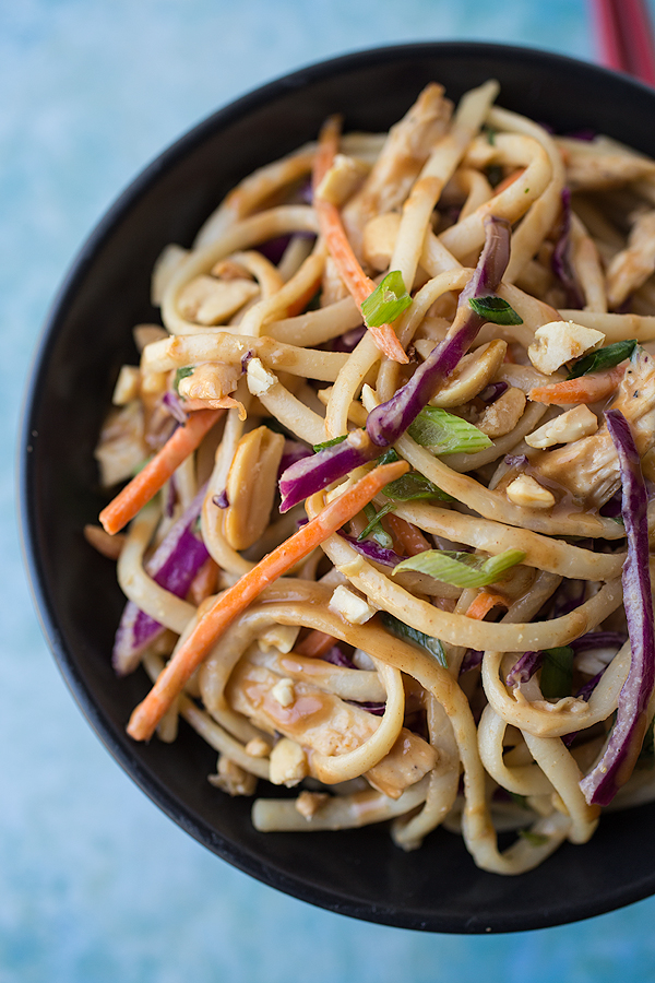 Asian Noodle Salad with Peanut Dressing 