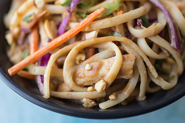 Asian Noodle Salad with Peanut Dressing 
