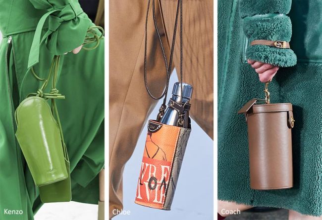 Модные женские сумки осень 2020 - мешочки для бутылок