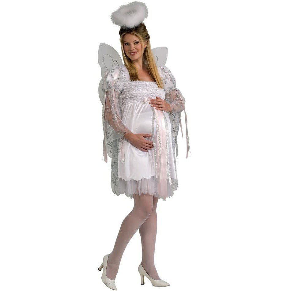 костюм беременного ангела на хэллоуин 
