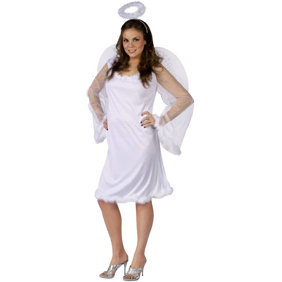 костюм ангела на хэллоуин белый