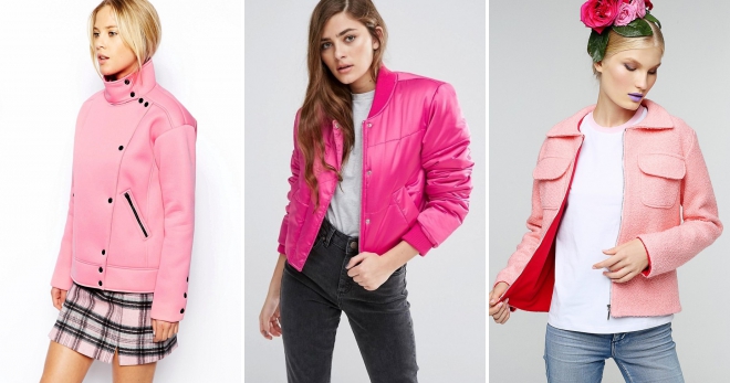 Розовая куртка – с чем носить и как создавать стильные образы?
