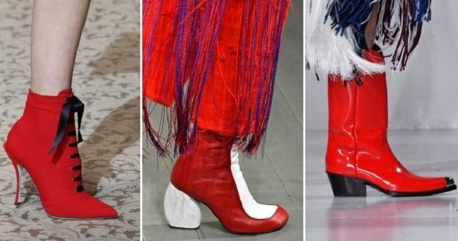 Красные ботинки – 60 фото модных моделей и образов