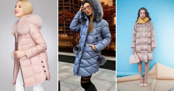 Модные цвета пуховиков зима 2019-2020 идеи