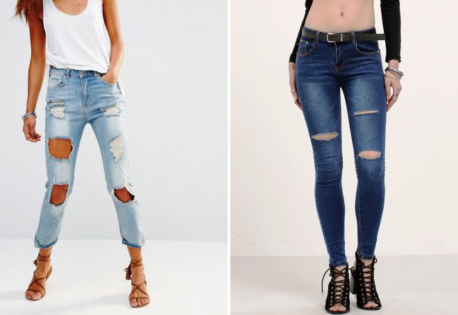 ripped jeans slim