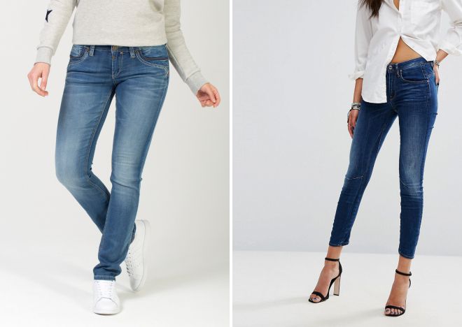 джинсы слим и скинни чем отличаются