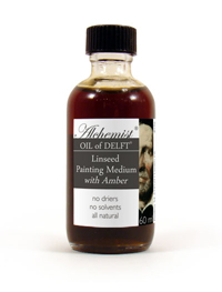 Oil of Delft Linseed Painting medium with Amber