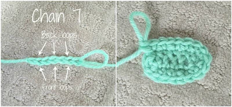 How to Crochet Around a Foundation Chain to Create an Oval