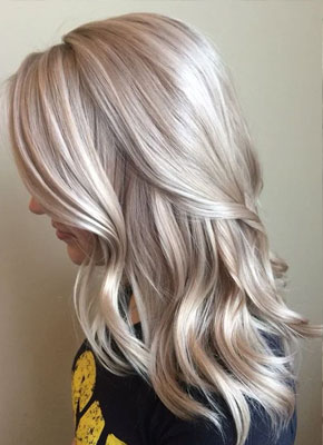 цвет волос платиновый блонд для цветотипа Зима