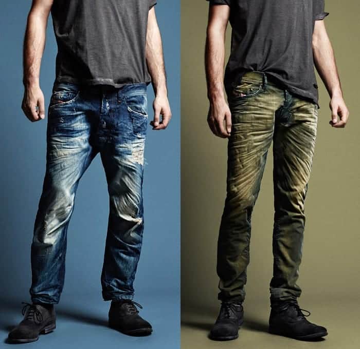 Dirty-Wash-Denim-Style Jeans For Skinny Guys - 15 Ways To Wear Jeans For Skinny Men