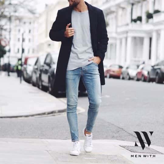 Slim-Fit-Light-Wash-Jeans Jeans For Skinny Guys - 15 Ways To Wear Jeans For Skinny Men