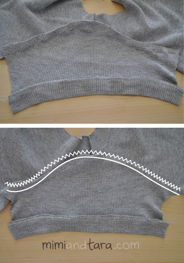 Sewing sweater sleeve