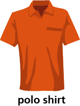 illustration of a polo shirt