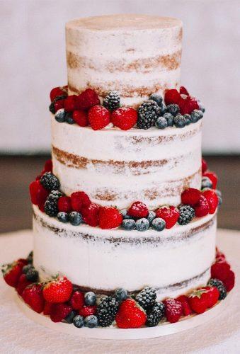 simple elegant chic wedding cakes cake with fruits baked_blessings