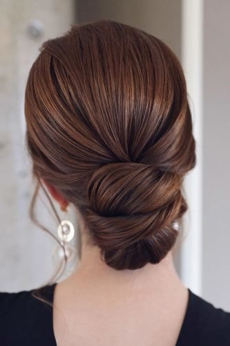 wedding hairstyles for long hair vintage low bun tonyastylist