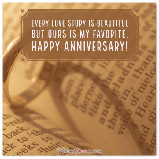 First Wedding Anniversary Wishes for Husband.Every love story is beautiful but ours is my favorite