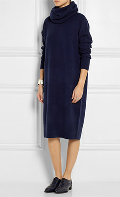 ACNE STUDIOS Dita Turtleneck Wool Sweater Dress