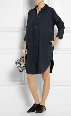 ACNE STUDIOS Lash Oversized Cotton Poplin Shirt Dress